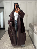 KIMONO CAPRI BROWN - SET 2 PIECES
