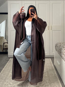 KIMONO CAPRI BROWN - SET 2 PIECES