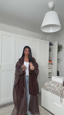 KIMONO CAPRI BROWN - SET 2 PIECES